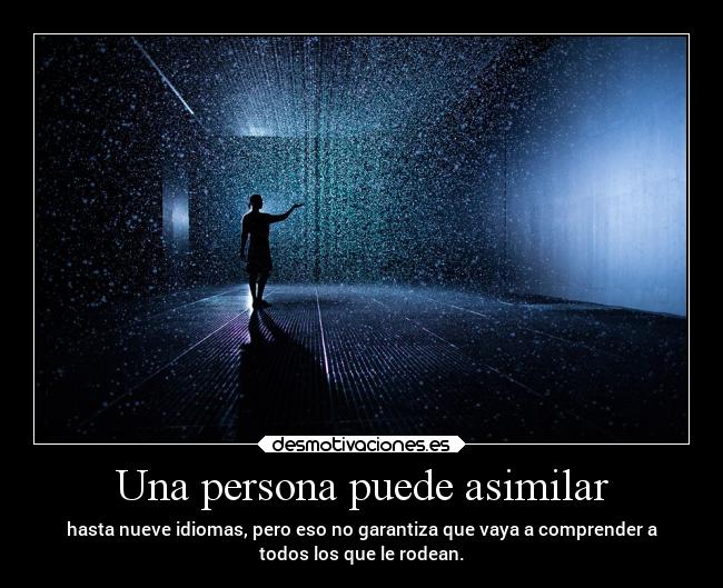 Una persona puede asimilar -