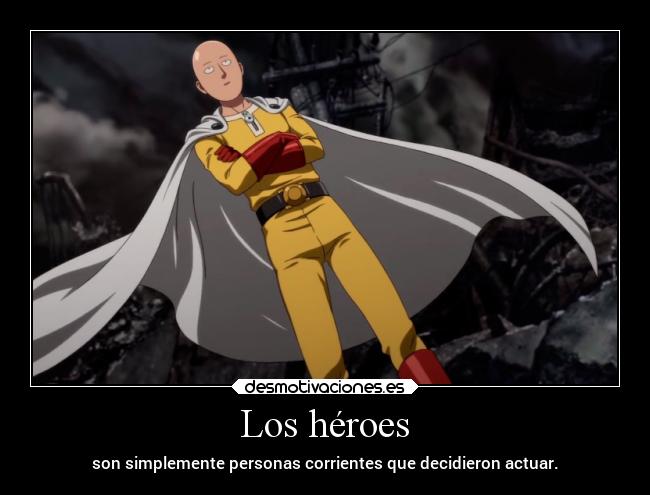 carteles frases onepunchman heroes saitama elpatodelapiovendehierba desmotivaciones