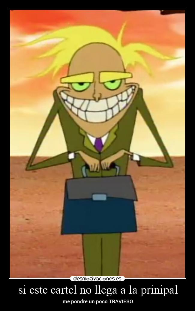 si este cartel no llega a la prinipal -