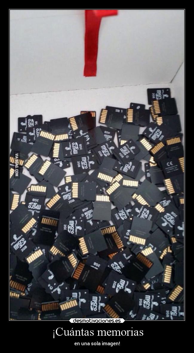 ¡Cuántas memorias - en una sola imagen!