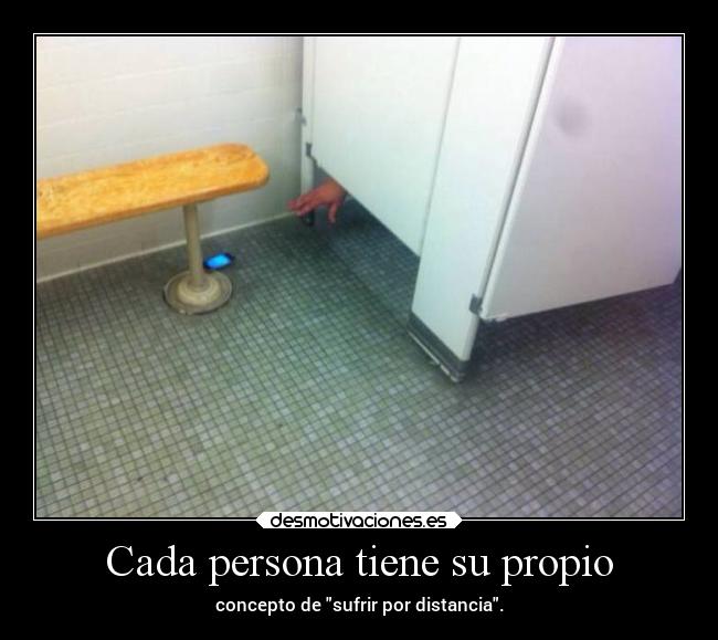 Cada persona tiene su propio -