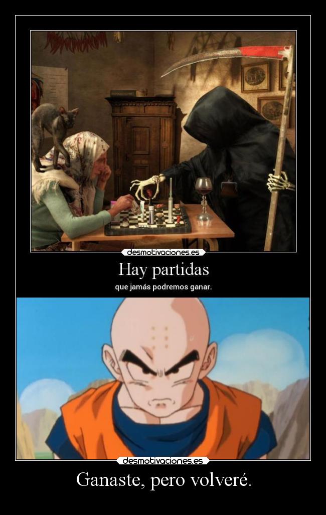 carteles humor dragonball krilin resucitar elpatodelapiovendehierba desmotivaciones