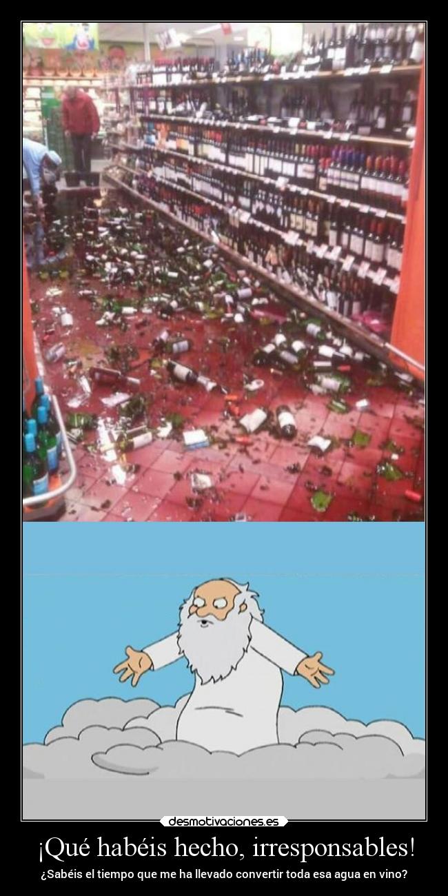 ¡Qué habéis hecho, irresponsables! -
