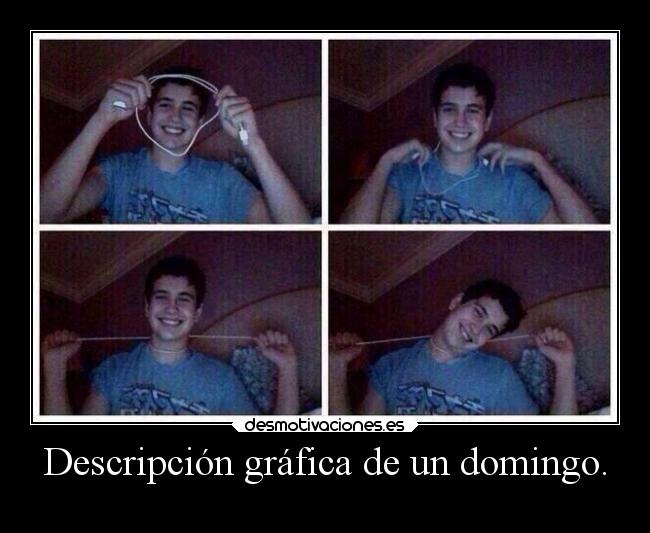 Descripción gráfica de un domingo. -