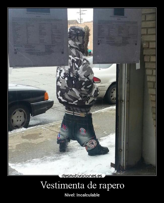 Vestimenta de rapero -