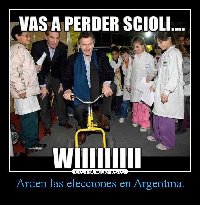Arden las elecciones en Argentina. - 