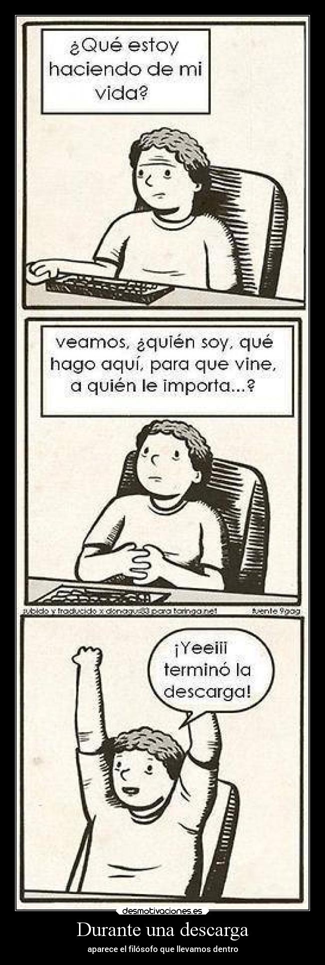 Durante una descarga -