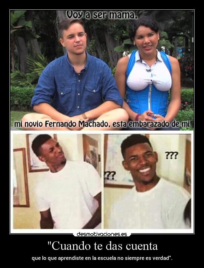 Cuando te das cuenta -