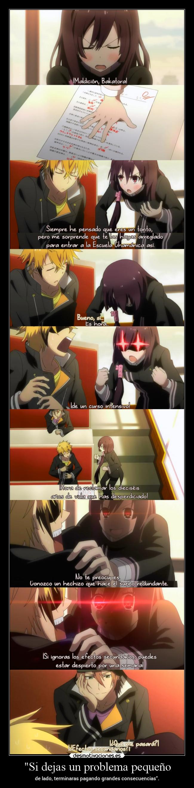 Si dejas un problema pequeño - 