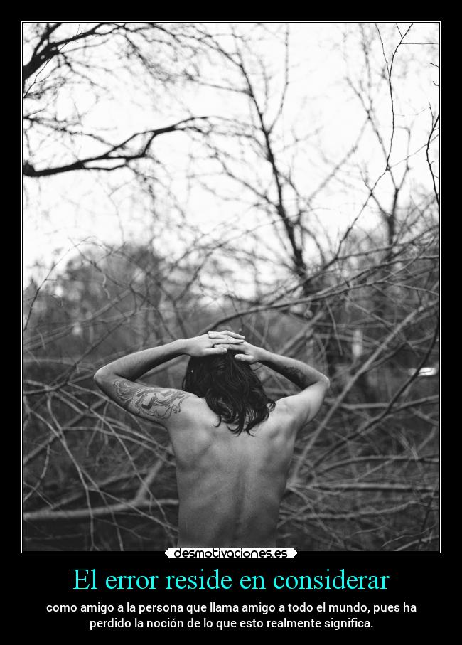 El error reside en considerar -