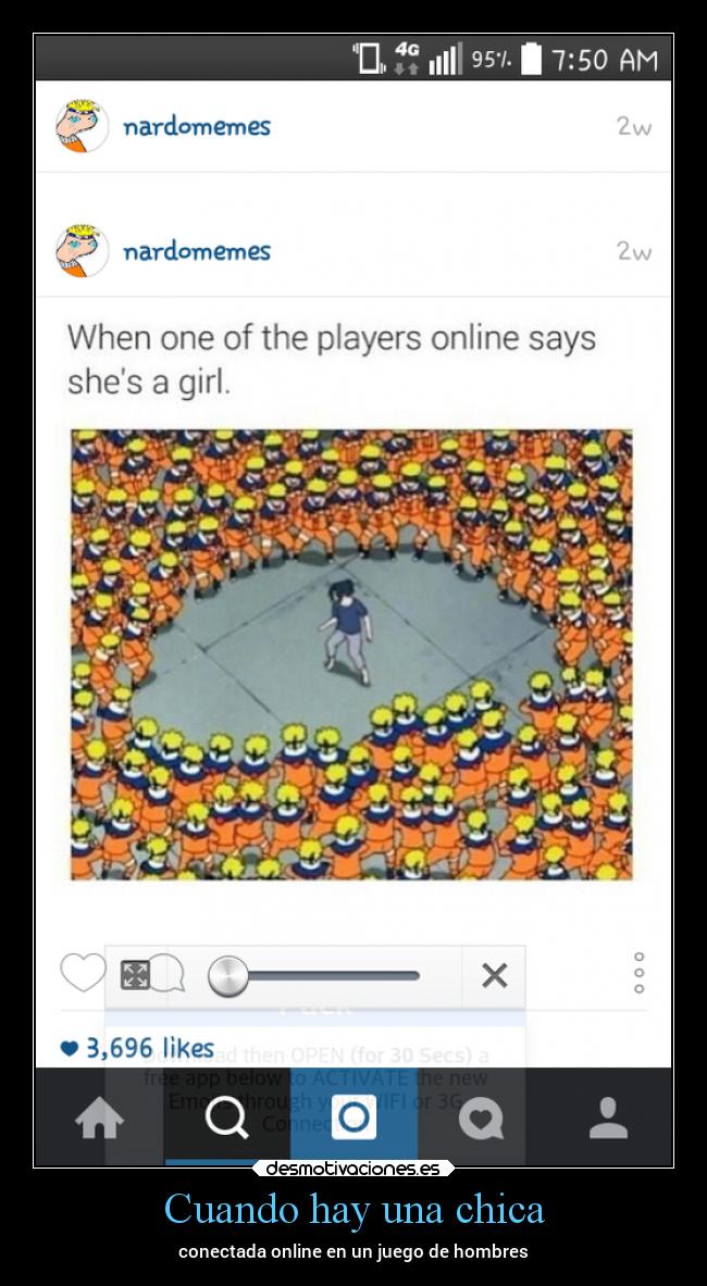 Cuando hay una chica -