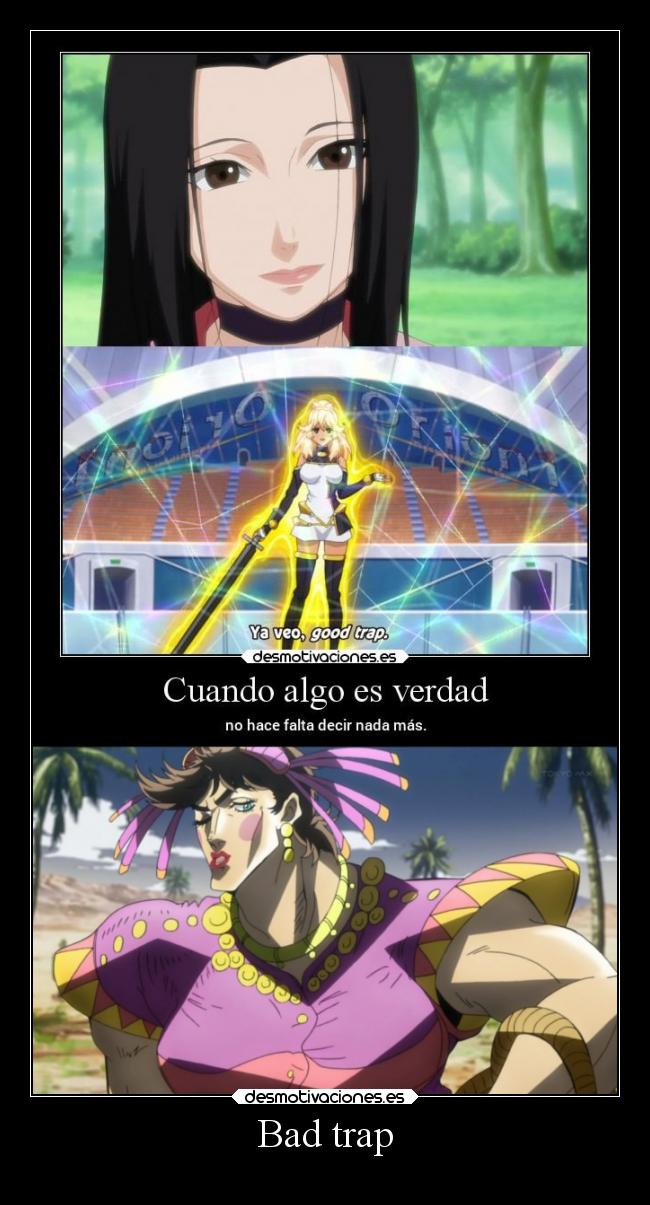 carteles naruto anime raptorhunters harukaze manga jojo jojosbizarreadventure haku trap joseph joestar desmotivaciones