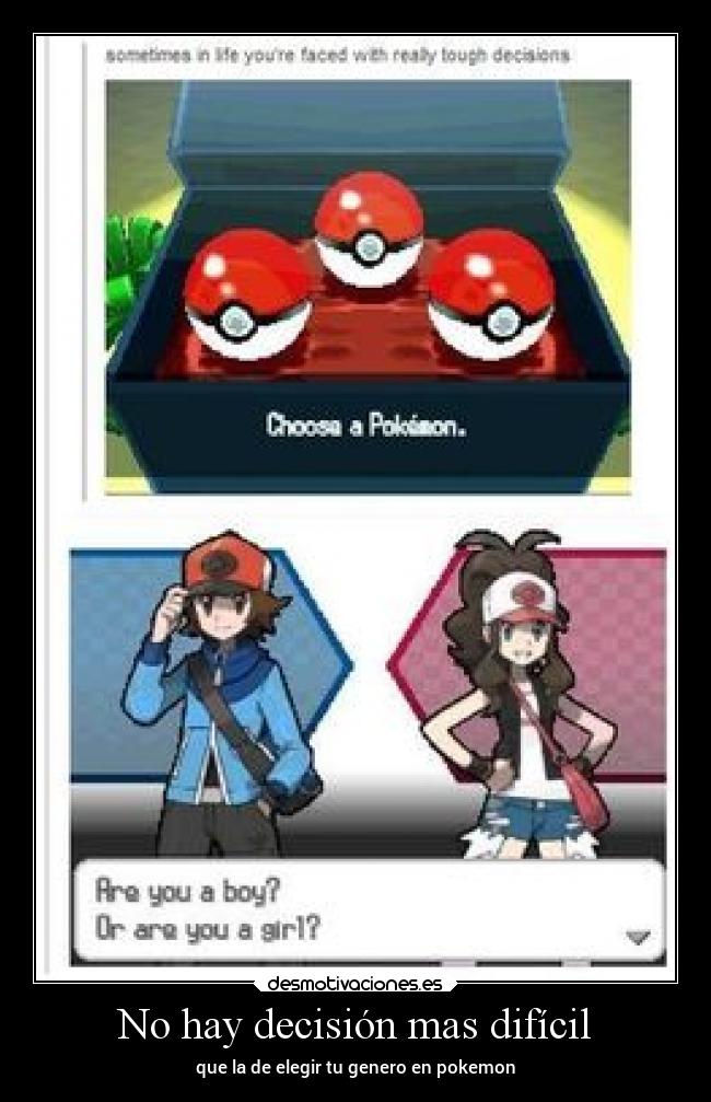 No hay decisión mas difícil -