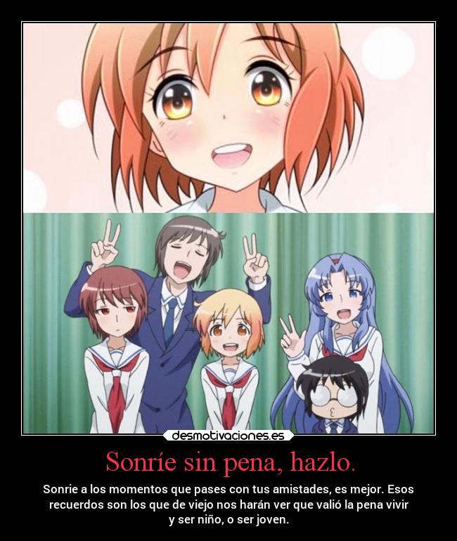 carteles recuerdos anime seentiendeclaramente kotoura projectd soyundiotatm desmotivaciones