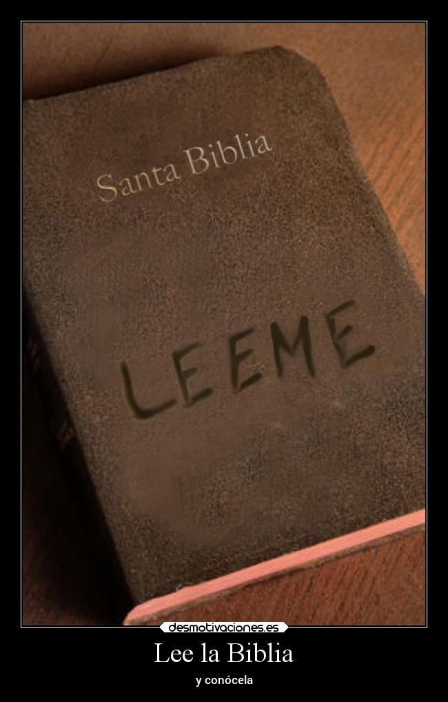 Lee la Biblia - y conócela