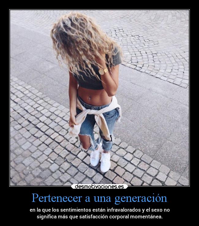 Pertenecer a una generación - 