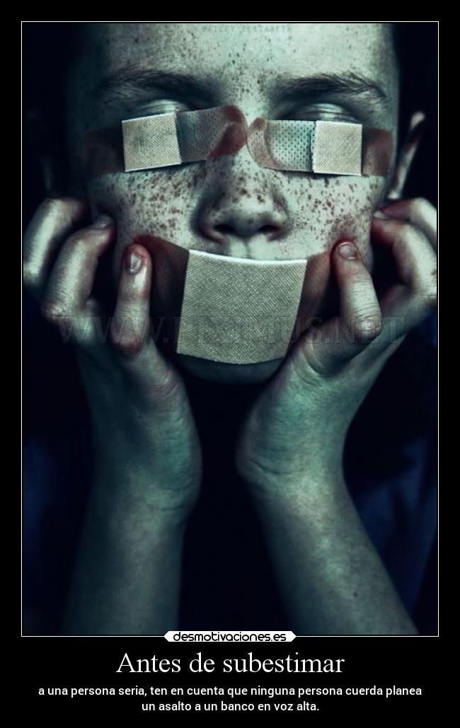 Antes de subestimar -