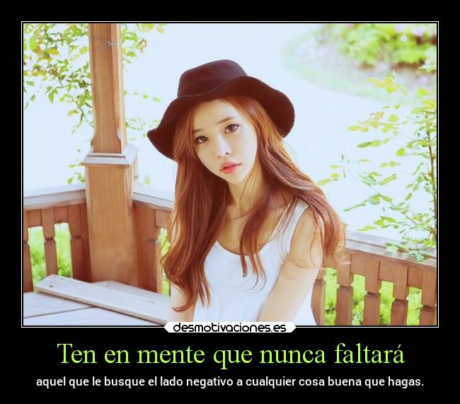 Ten en mente que nunca faltará - 