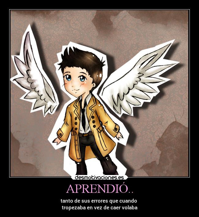 APRENDIÓ.. - tanto de sus errores que cuando
tropezaba en vez de caer volaba