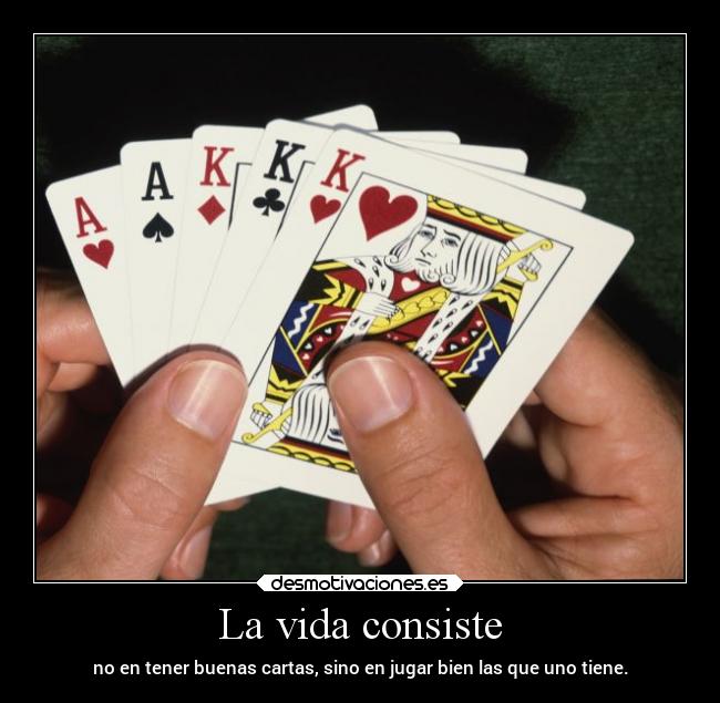 La vida consiste - 