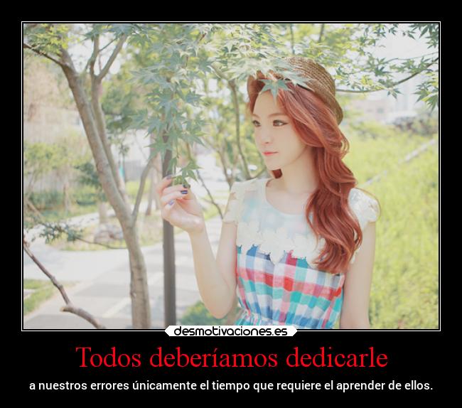Todos deberíamos dedicarle - 