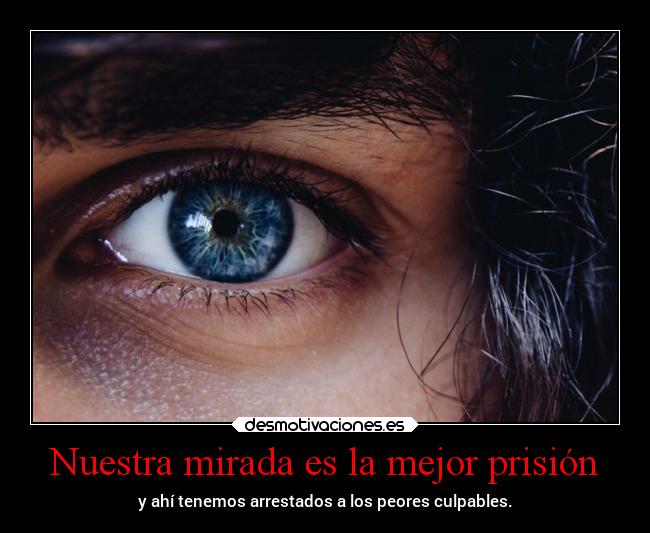 Nuestra mirada es la mejor prisión -