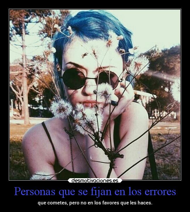 Personas que se fijan en los errores -