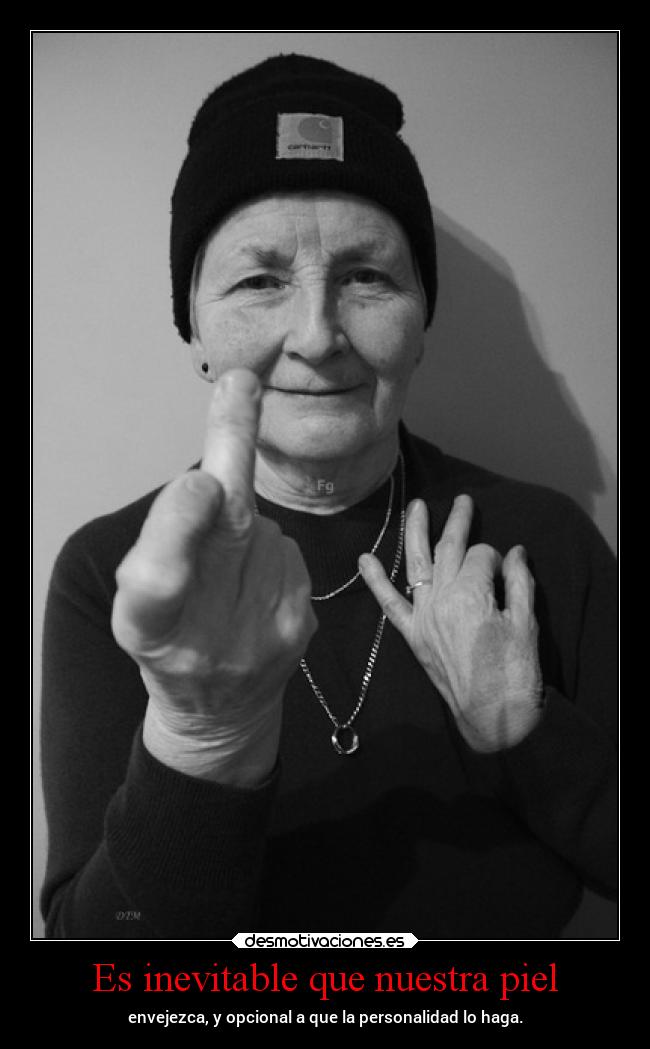 Es inevitable que nuestra piel -