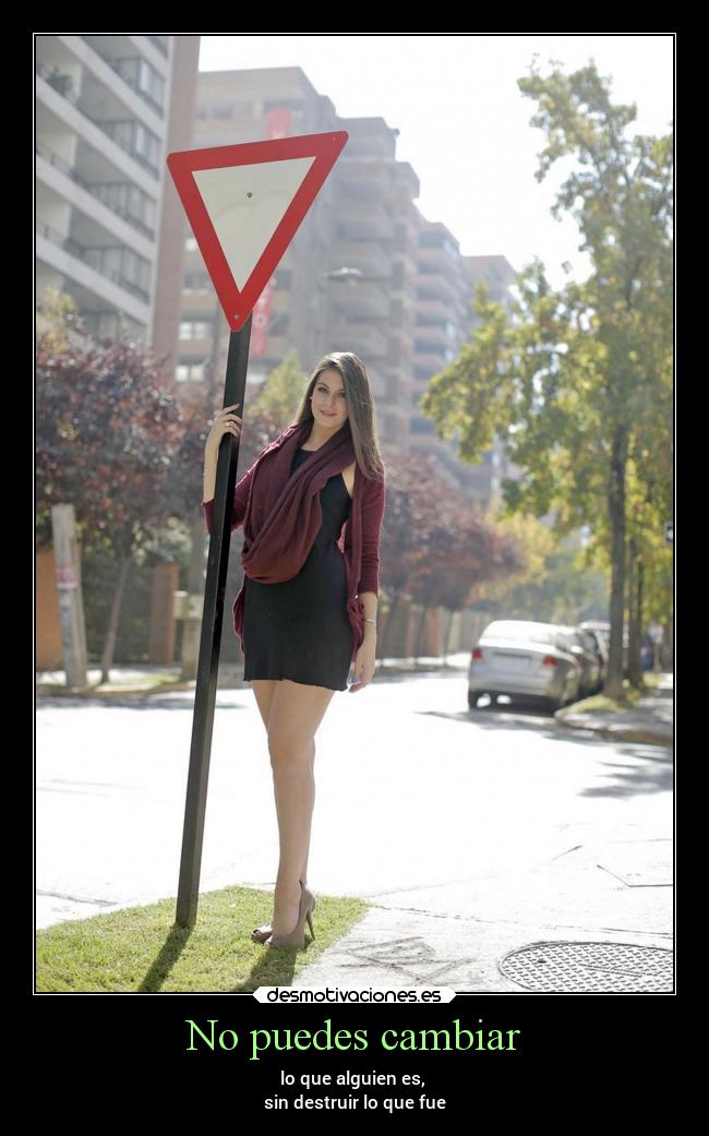 No puedes cambiar - 