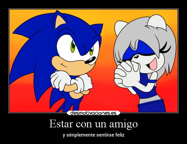 Estar con un amigo - y simplemente sentirse feliz