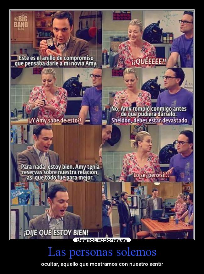 Las personas solemos -