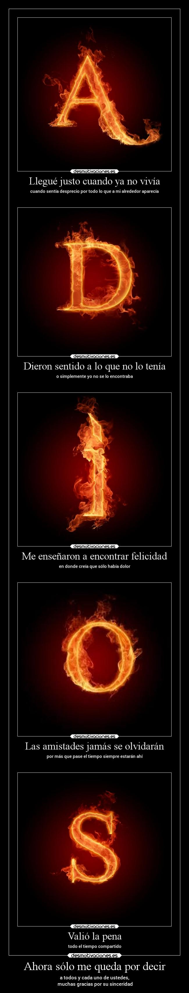 Ahora sólo me queda por decir - 