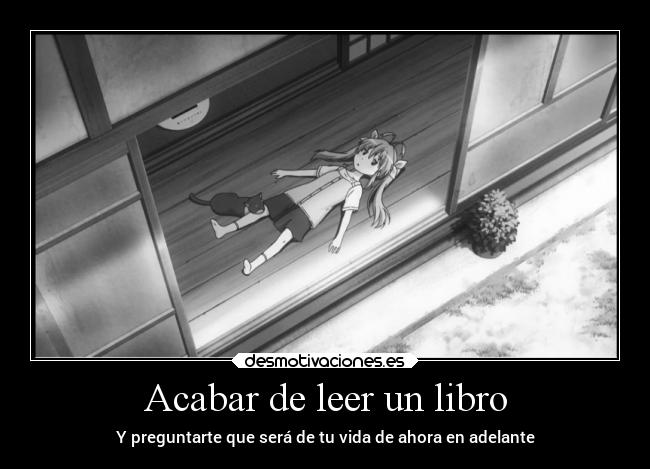 Acabar de leer un libro - 