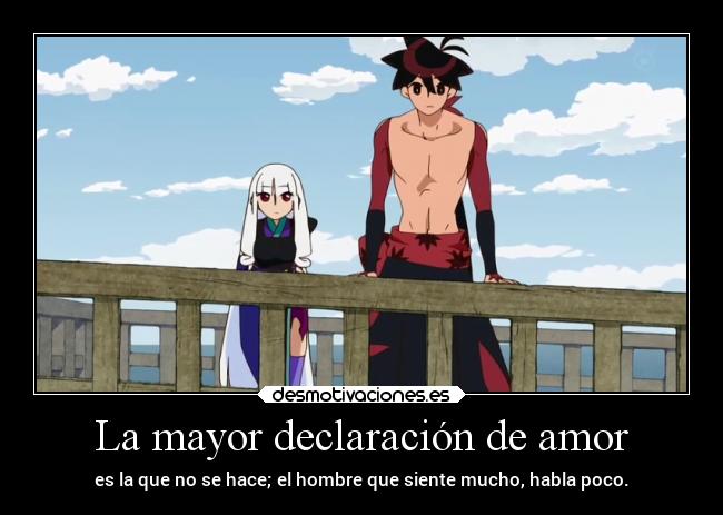 La mayor declaración de amor -