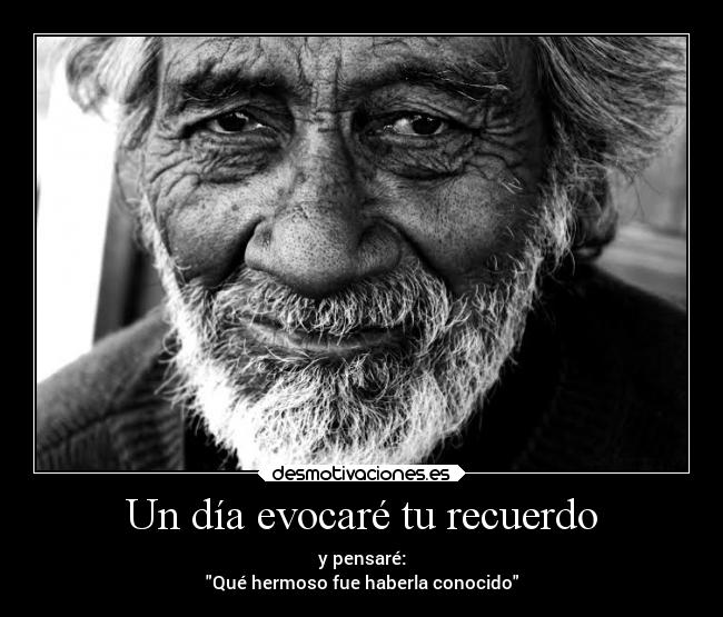 Un día evocaré tu recuerdo -