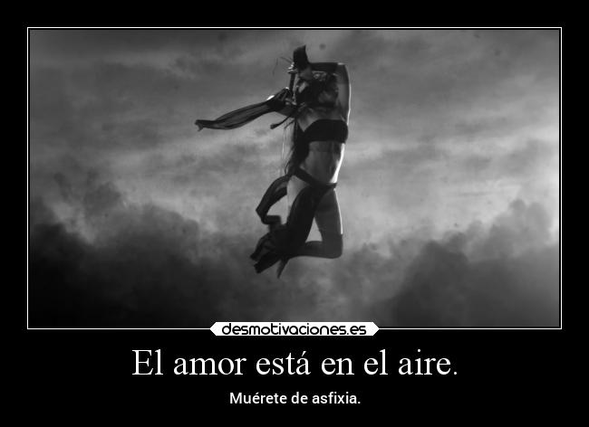 El amor está en el aire. -