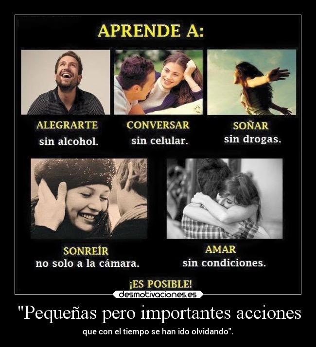 Pequeñas pero importantes acciones - 