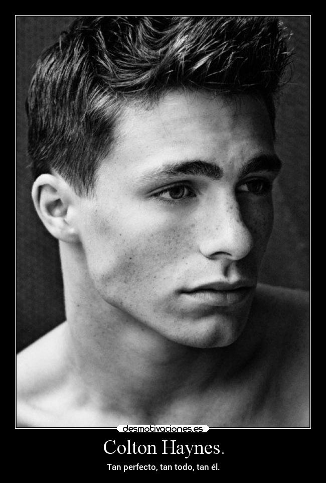 Colton Haynes. - 