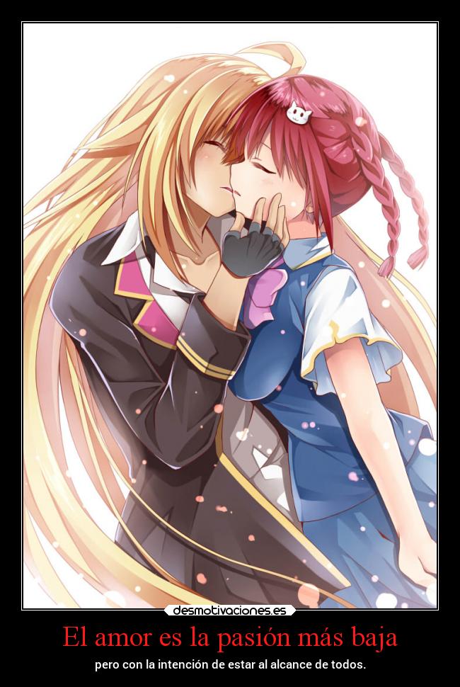 El amor es la pasión más baja -