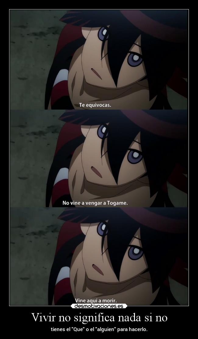 Vivir no significa nada si no - 