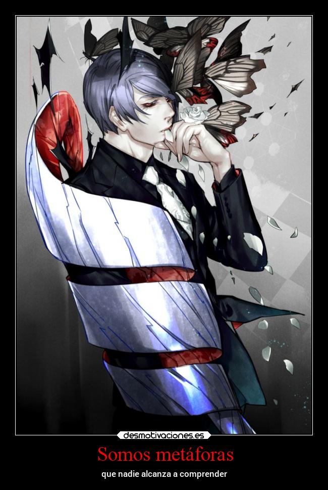carteles anime arte tokyoghoul mortals unicorniosrosasyazules desmotivaciones