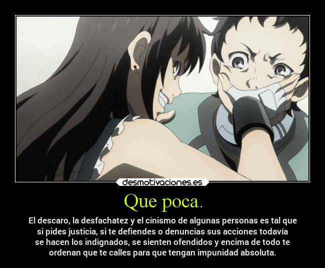 carteles anime canallas dedicadoalosquedanvotomasivonegativo deadmanwonderland projectd soyunidiotatm desmotivaciones