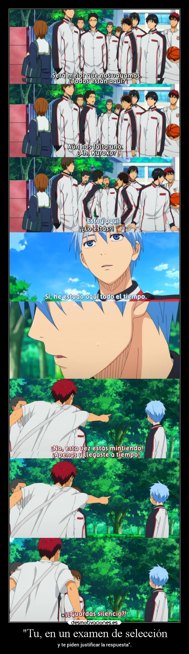 carteles anime examen responder escoger respuesta raptorhunters justificar ignorar projectd esculea desmotivaciones