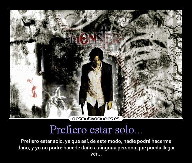 carteles anime monster doctor tenma desmotivaciones