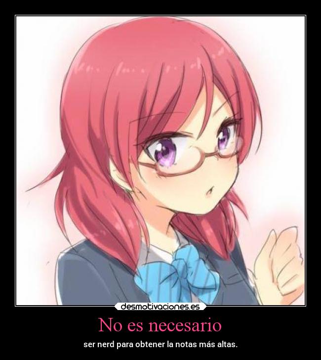carteles anime nerd notas desmotivaciones