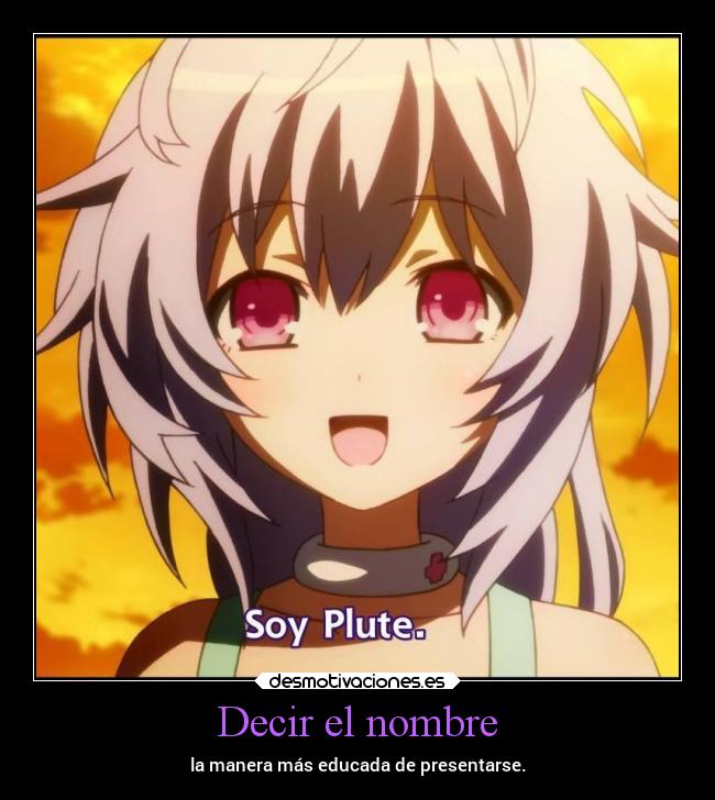 carteles anime nombre presentarse desmotivaciones