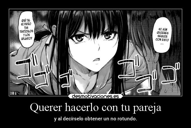 Querer hacerlo con tu pareja -