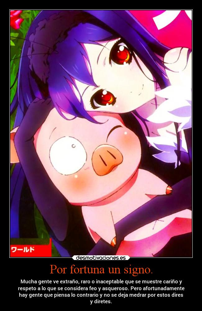 Por fortuna un signo. - 