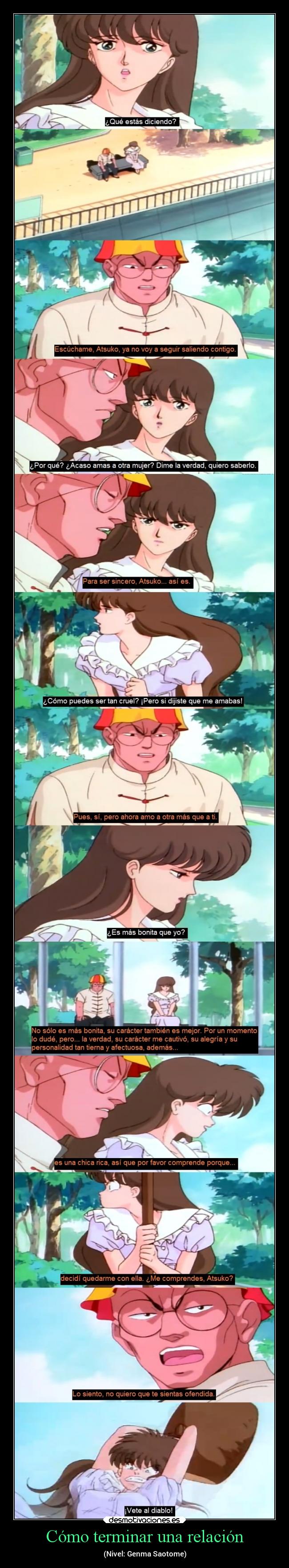 Cómo terminar una relación - (Nivel: Genma Saotome)