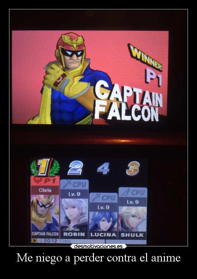 Me niego a perder contra el anime -